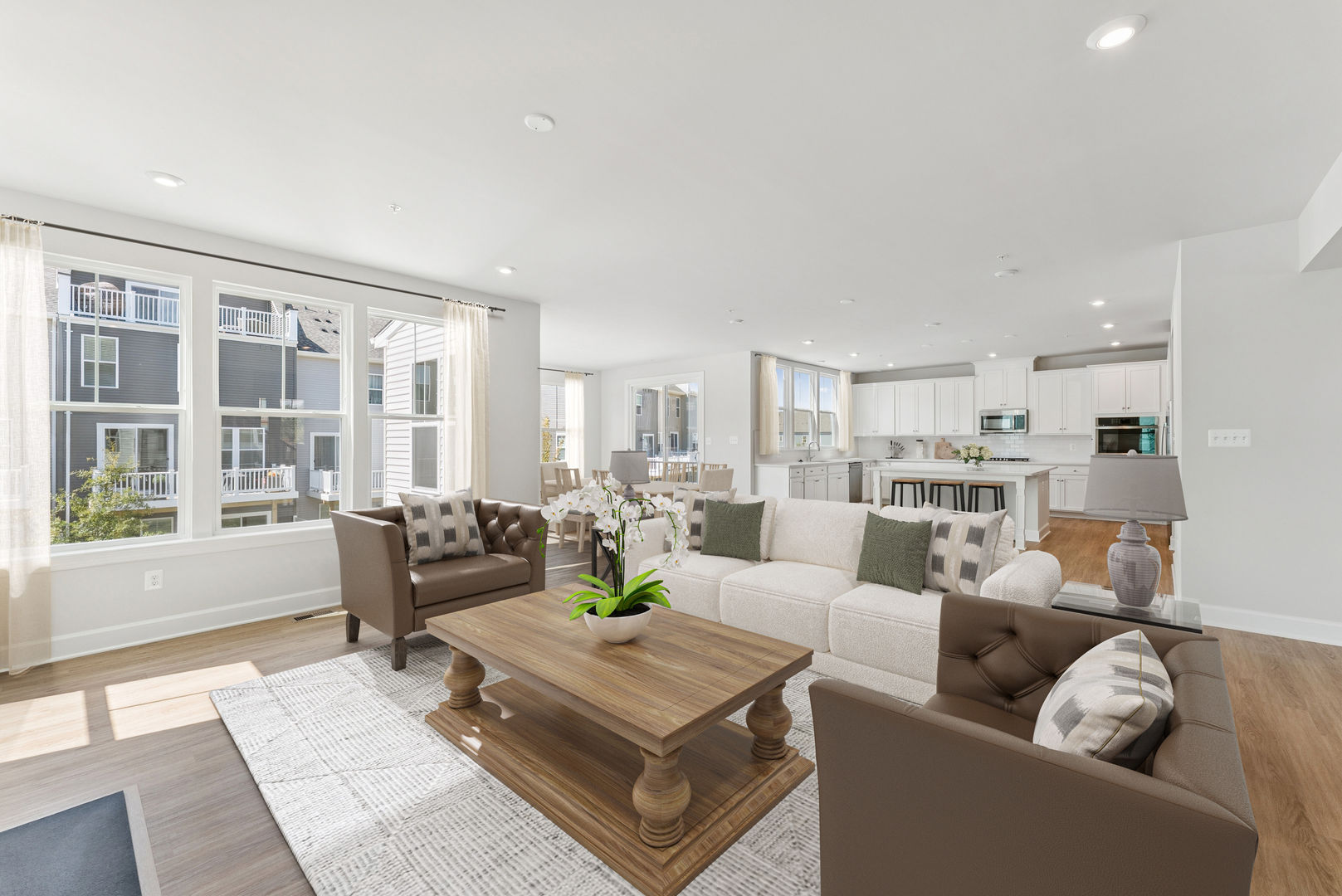 Family Room with Morning Room Extension, available on select homesites