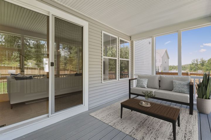 Covered and Screened Rear Deck