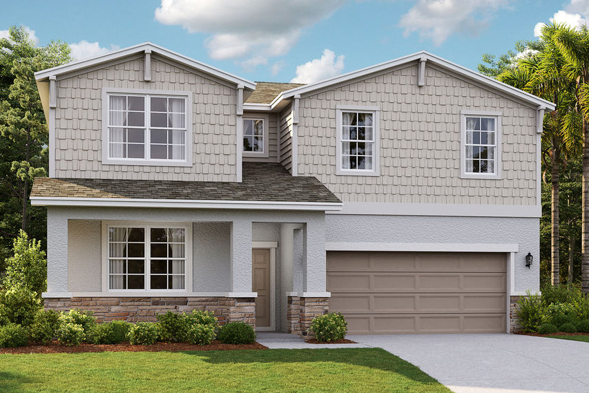 Exterior Elevation Rendering of The Linden at Sorrento Pines