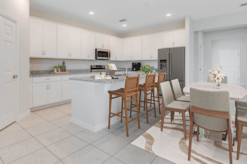 Open Kitchen and Dining Area