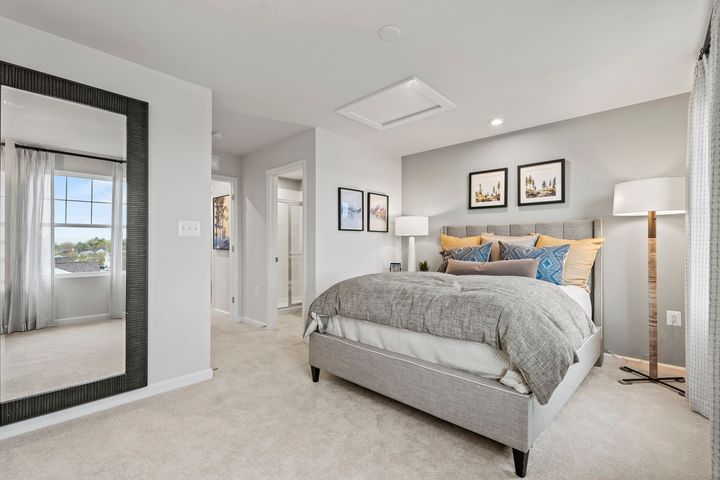 Spacious primary bedrooms