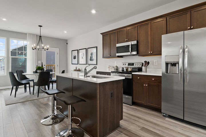Kitchen with Island Seating