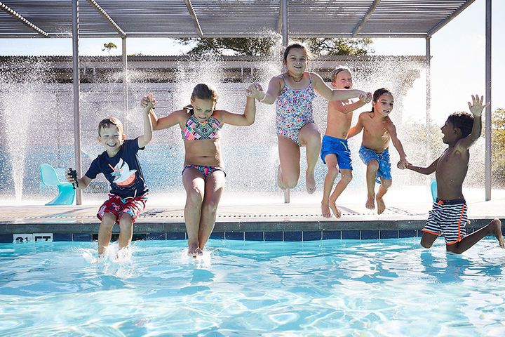 The Shores Club kids pool area and snack bar