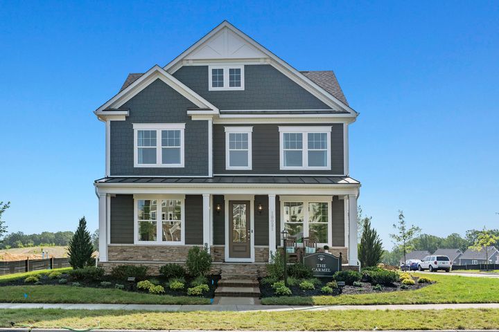 exterior of Carmel model home at Potomac Shores