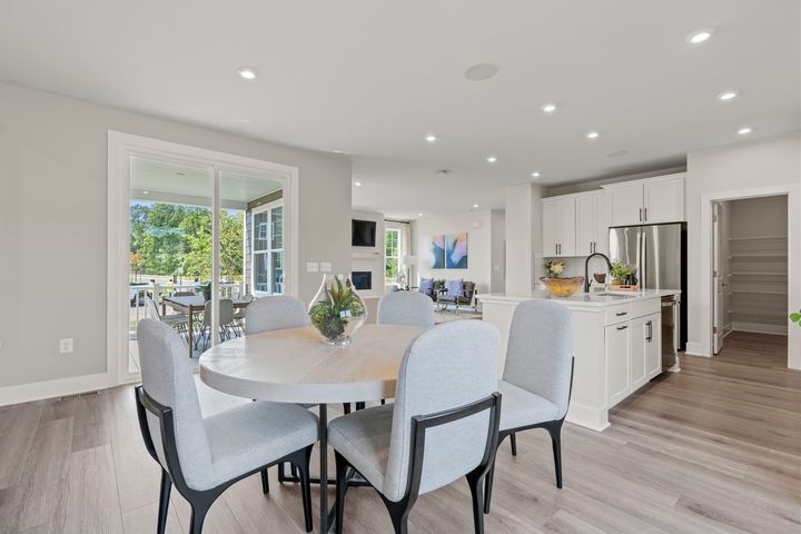 dining area next to kitchen