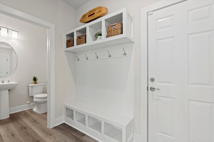 mudroom with cubbies