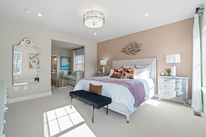 primary bedroom with sitting area