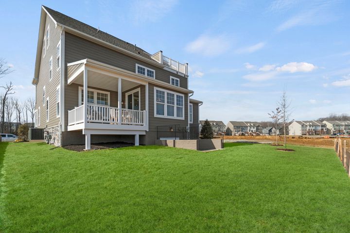 rear exterior with walkout basement