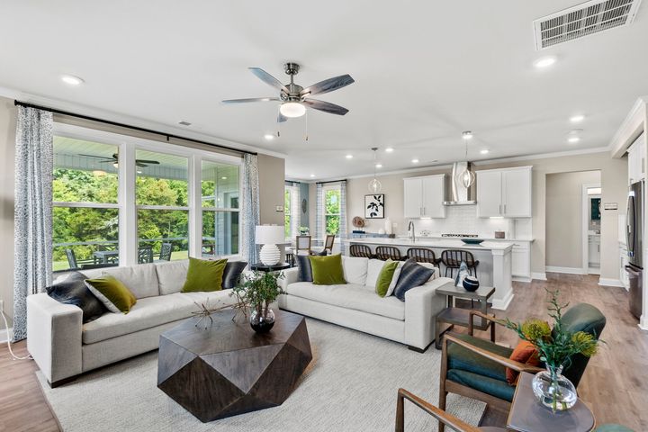 Family Room and Kitchen