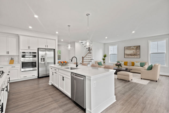 Chef inspired kitchens with oversized kitchen islands