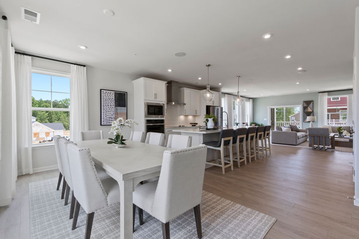 open floor plan of the julianne 2 level garage condo