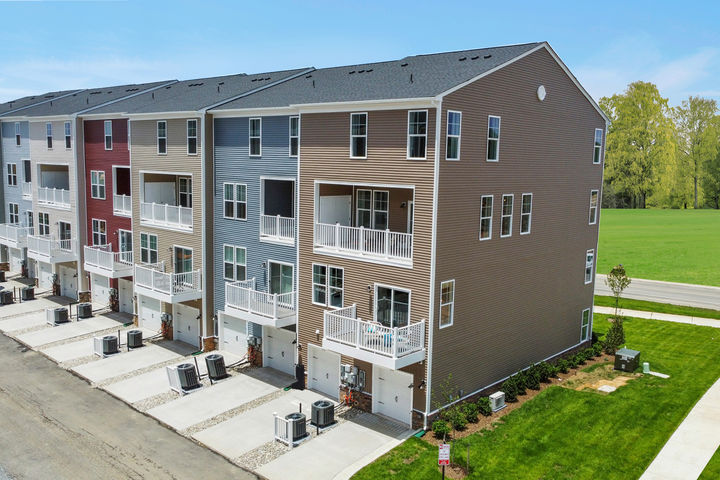 Rear Exterior with Balcony