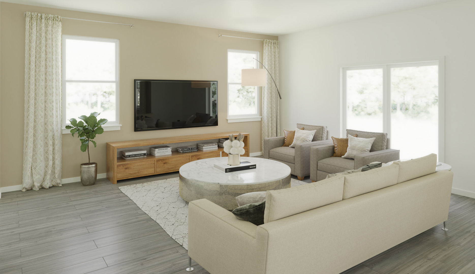 Living Room of The Atrium at Country Club Estates