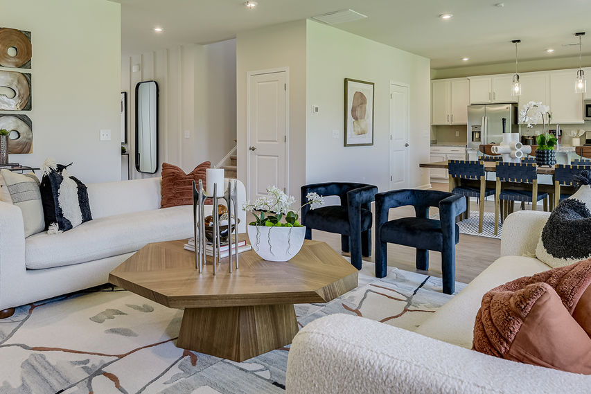 open floor plan of the hollins