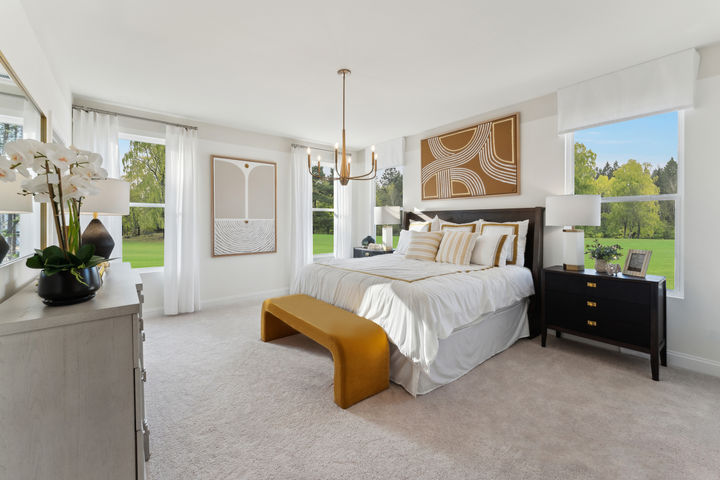 primary suite with large windows
