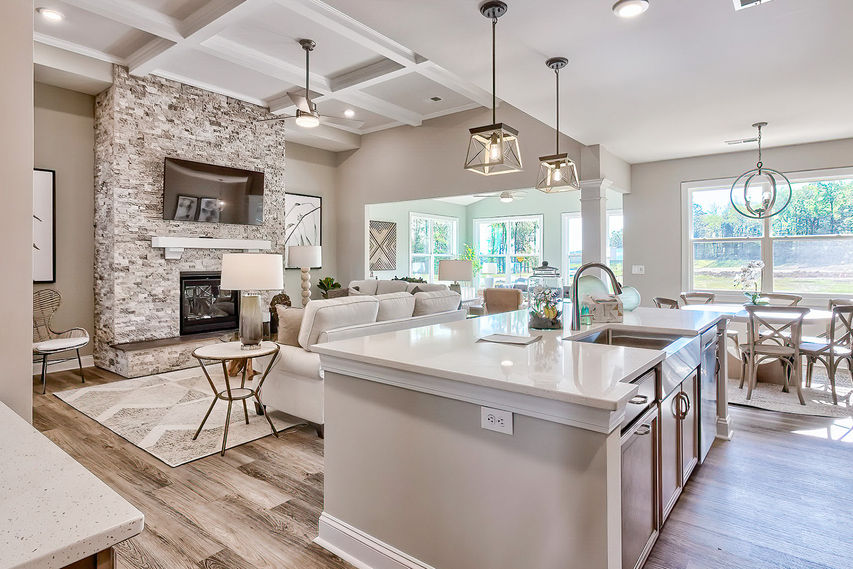 Spacious open-concept kitchen