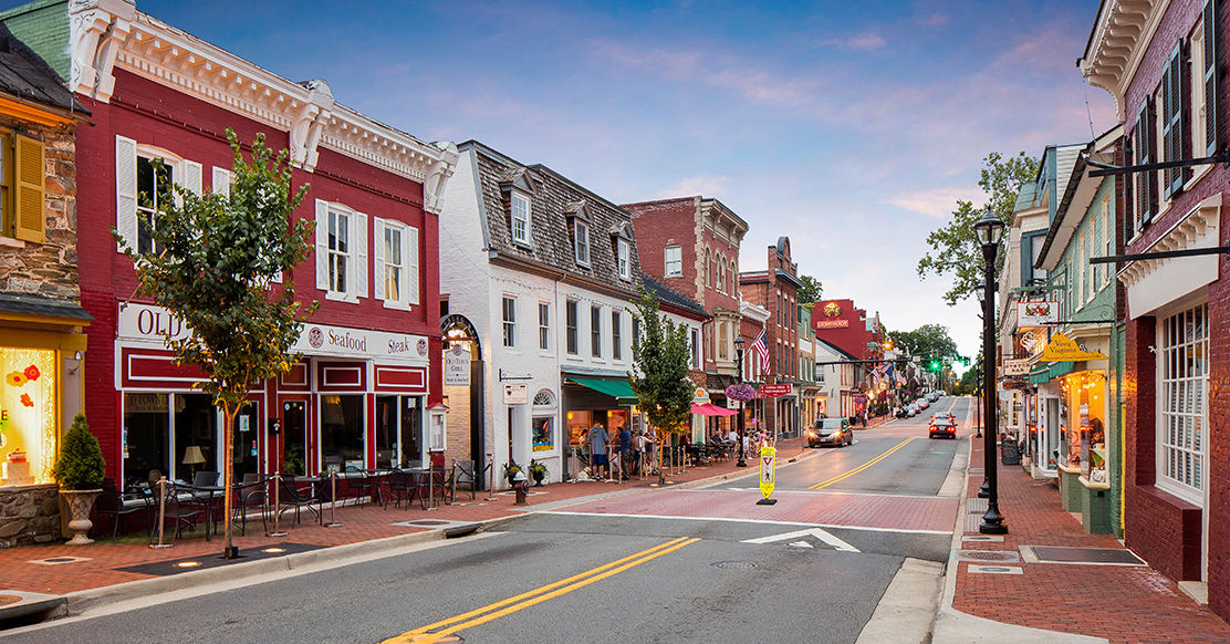 shops in downtown Leesburg