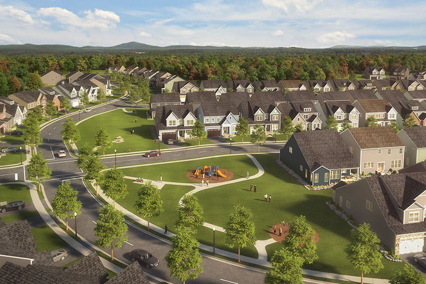 single family homes in white oaks farm rendering