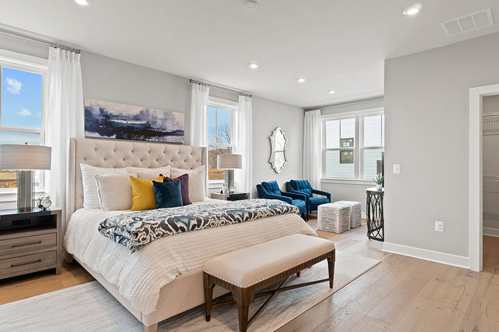 primary bedroom with sitting area