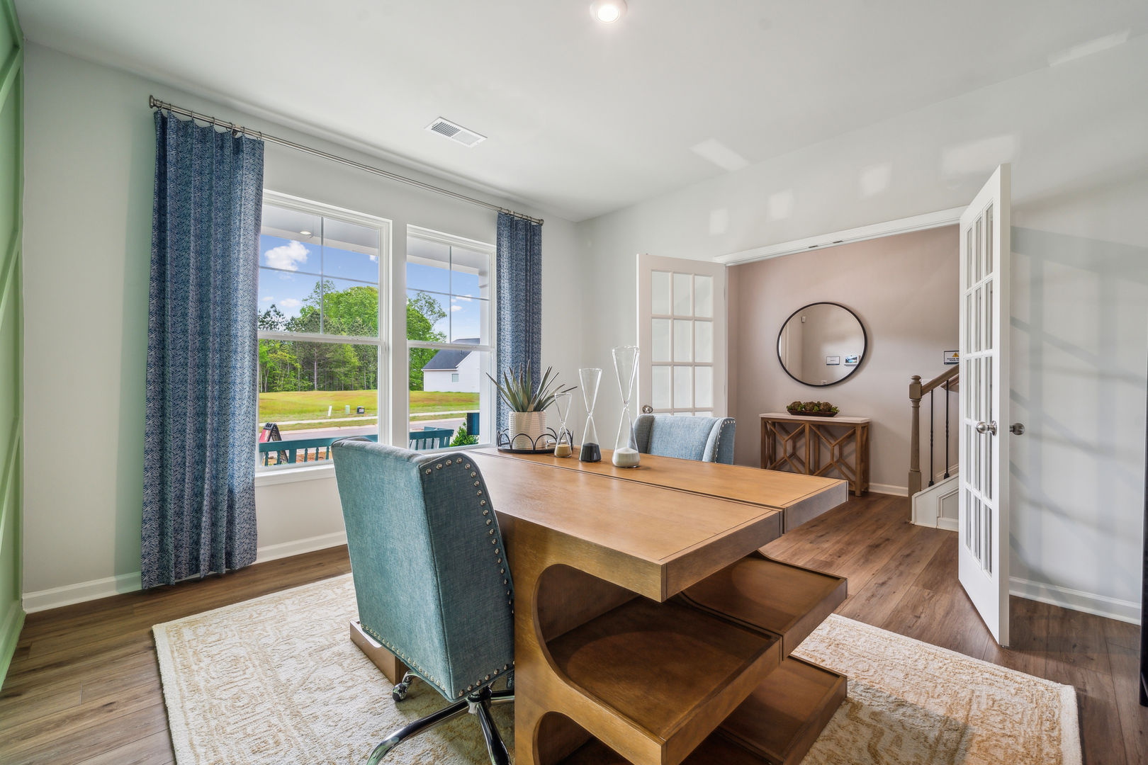 Living Room or French Doors at Study