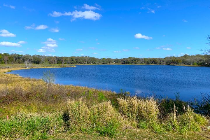 View of Beautiful Sunset Lake