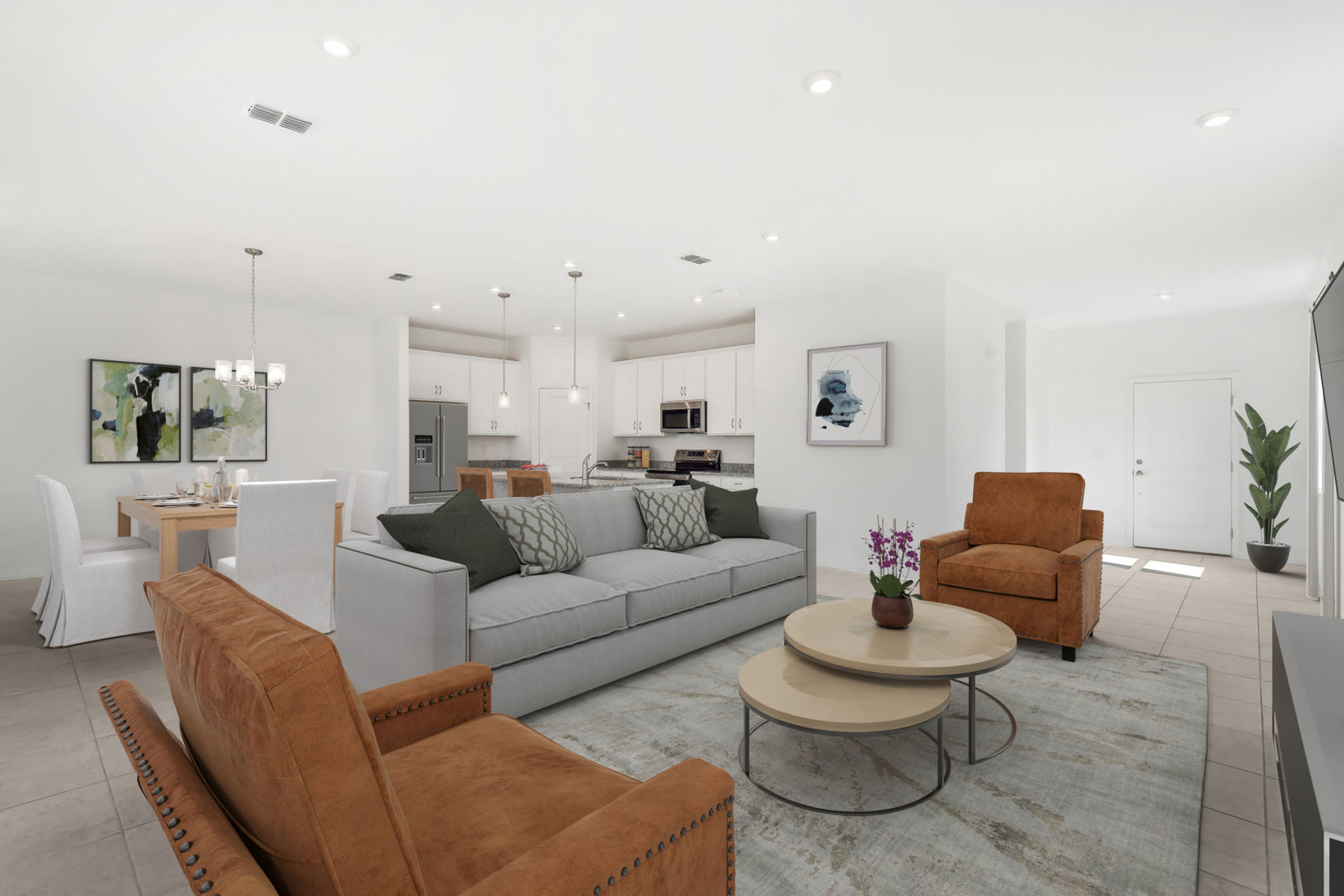 Kitchen, Living and Dining of The Jensen