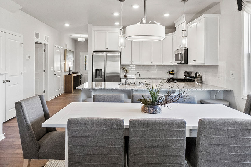 Open Concept Kitchen and Dining Area in The Hazelwood