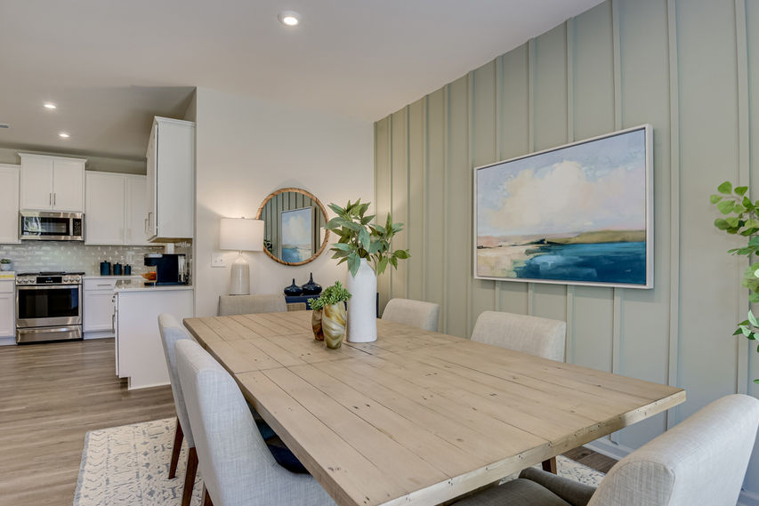 Open Concept Kitchen and Dining Area in The Hazelwood
