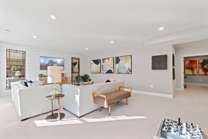 Finished Basement Recreation Room, available in select homesites