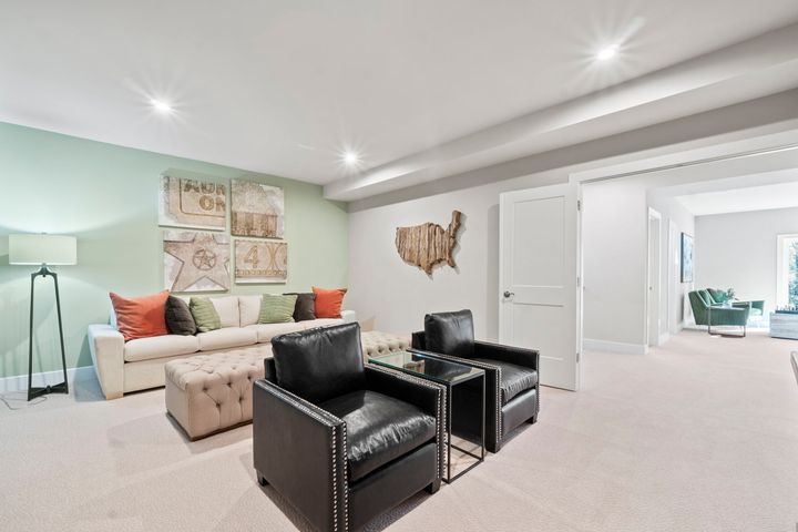 Finished Basement Media Room, available in select homesites