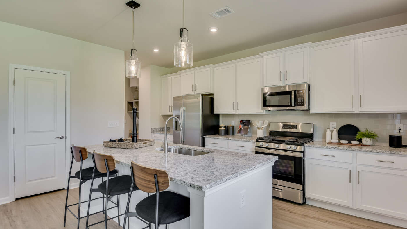 Kitchen with Island Seating