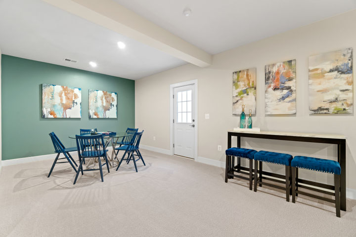Finished Lower Level Media Room, available on select homesites