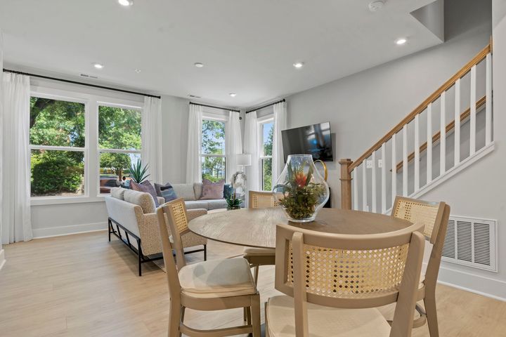 dining area next to family room