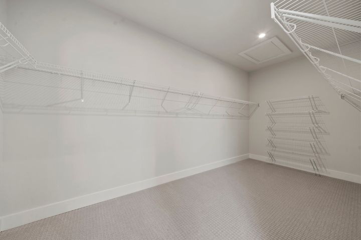 wire shelving in walk in closet