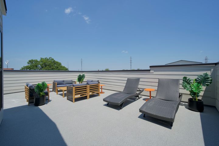 rooftop terrace perfect for entertaining