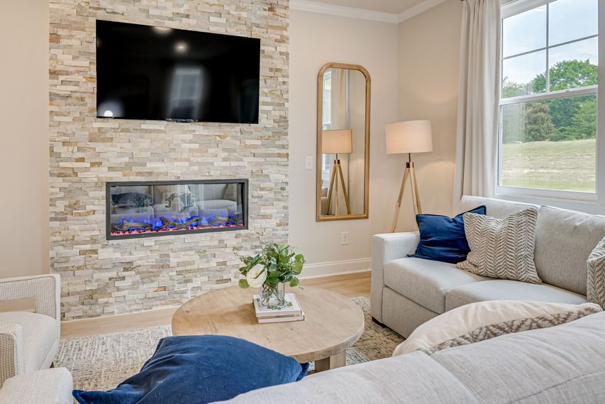 Open concept floor plan
