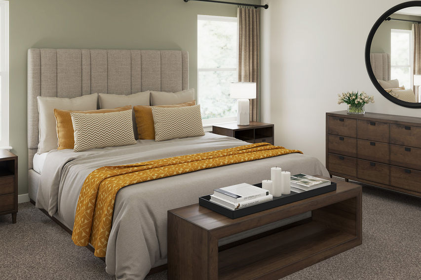 Spacious primary bedroom