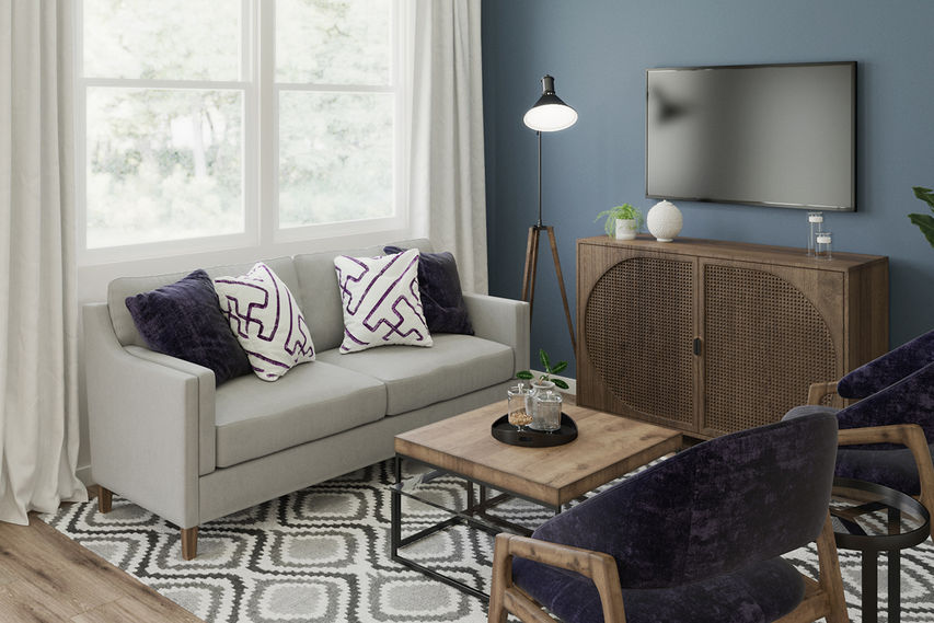 family room with comfortable seating
