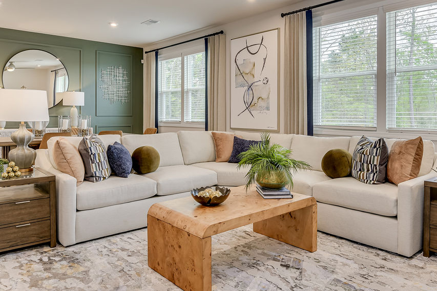 Open concept floor plan