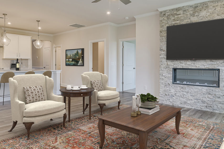 The Norwood family room