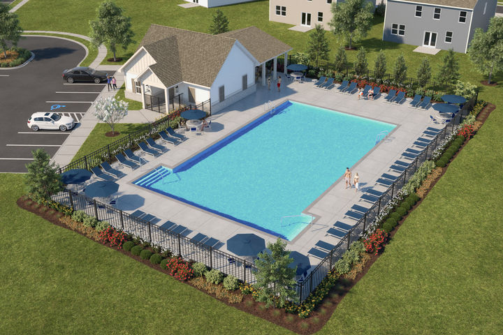 pool and cabana