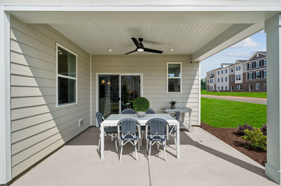 Outdoor living spaces included on every home
