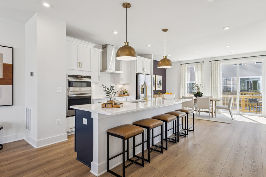 open floor plan in townhome located in glen allen