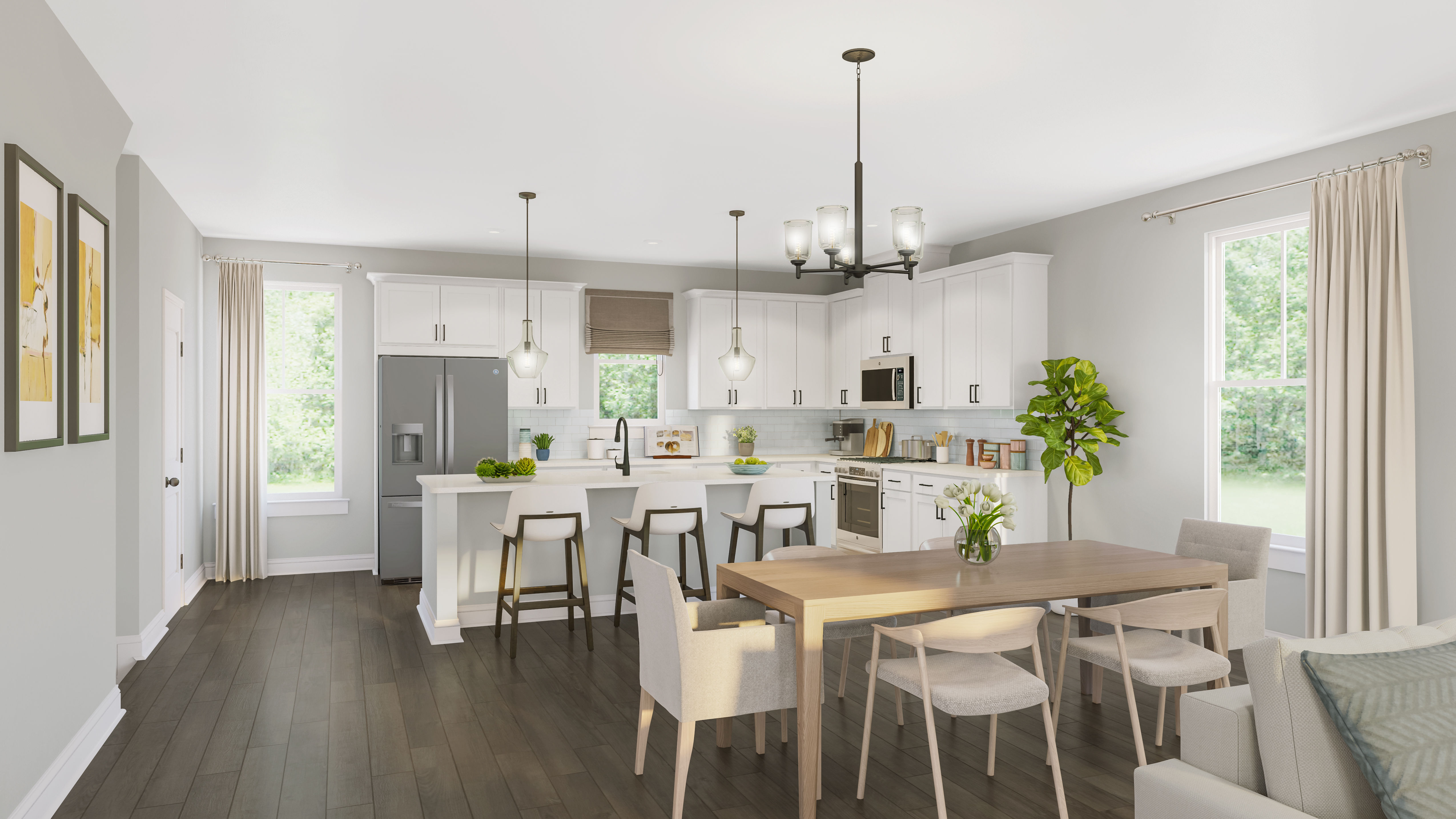 Kitchen and Dining Area