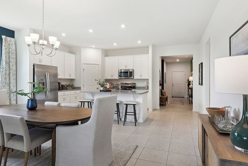 Open Kitchen and Dining Area