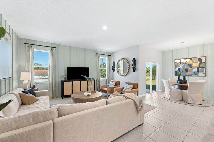 Dining and Living of The Juniper at Wynnstone