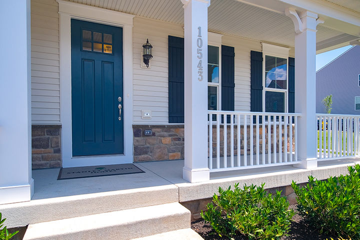 front porch of the lawrence home design