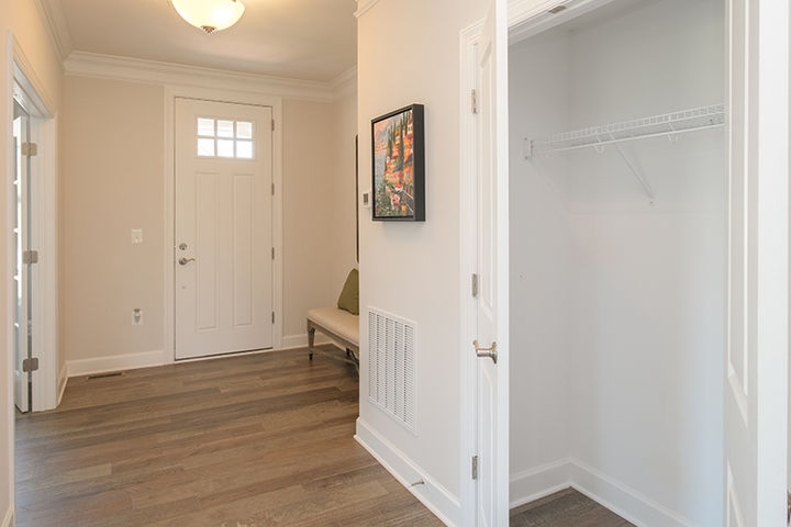 foyer and coat closet