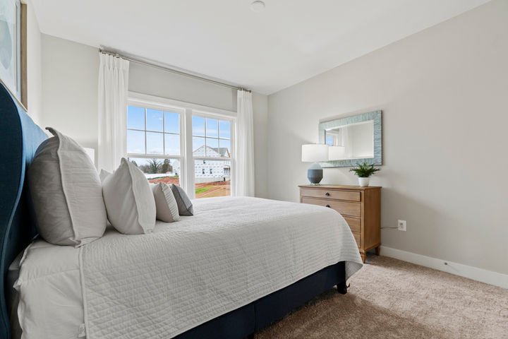 bedroom with large windows