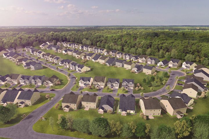 Aerial Rendering of Zanes Creek